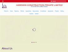 Tablet Screenshot of hardwinconstruction.com